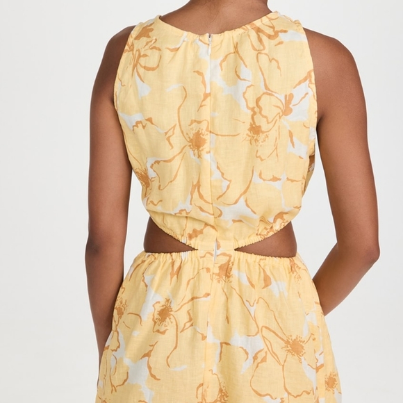 FAITHFUL THE BRAND Anthropologie Linen Cut-Out Mini Dress - Picture 4 of 14